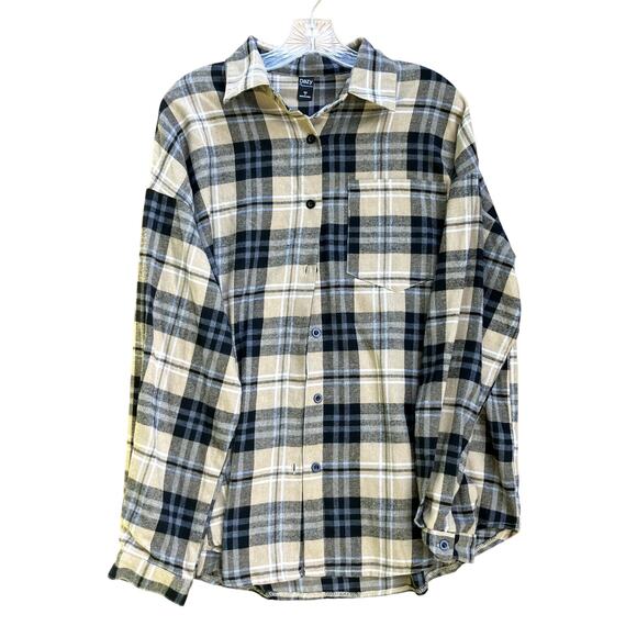 Dazy Men’s Plaid Flannel Brown/Tan Size Medium - Picture 1 of 4